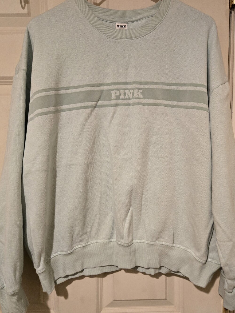 PINK Victoria's Secret Crewneck Sweatshirt in Pale Mint